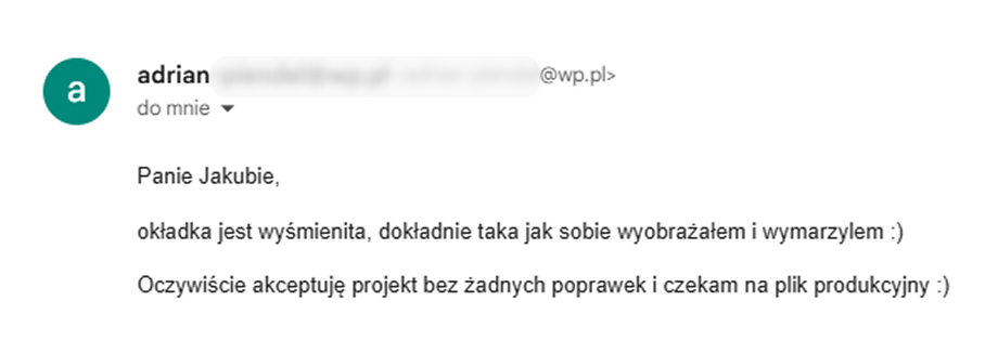 Opinia od Adrian - okładka jest wyśmienita